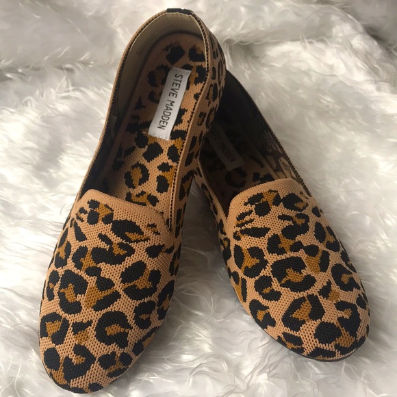 Steve Madden Shoes - Brand New Steve Madden Leopard Print Fabric Stretch Slip On Shoes Flats